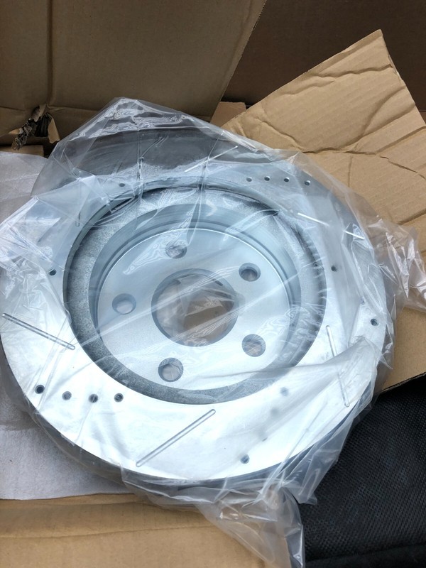 Disc Brake Rotor-Cross-Drilled Slotted Front PASS SIDE Power Stop AR8750XR NEW