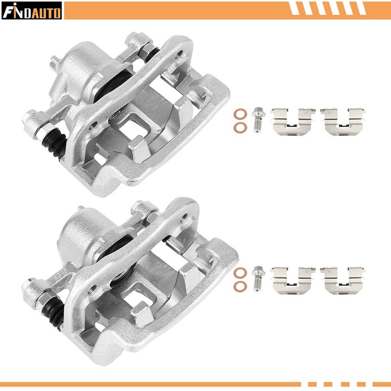 Findauto Rear Left Right Brake Calipers w/ Bracket For 2008-2010 Hyundai Sonata