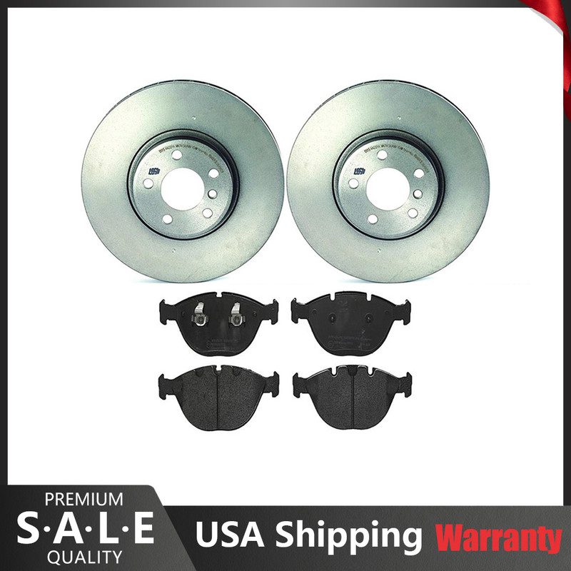 Brembo Front Brake Kit Low Met Pads with Sensor 356mm Disc Rotors for BMW E53 X5