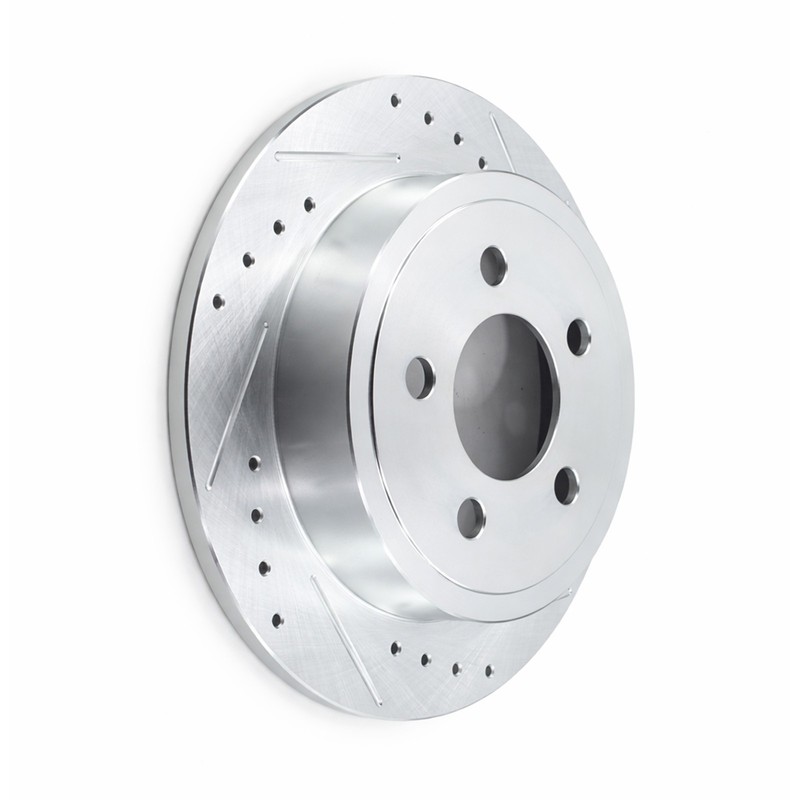Rear Drilled Slotted Disc Rotors For 2003-2007 Liberty KJ 03-2006 Wrangler TJ gallery