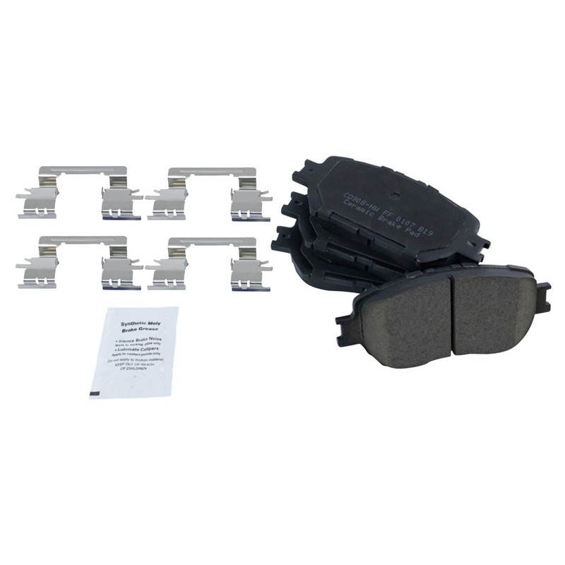 TRQ Brake Rotor & Ceramic Pad Front & Rear Kit w/Chemicals for Lexus IS250 GS300 gallery