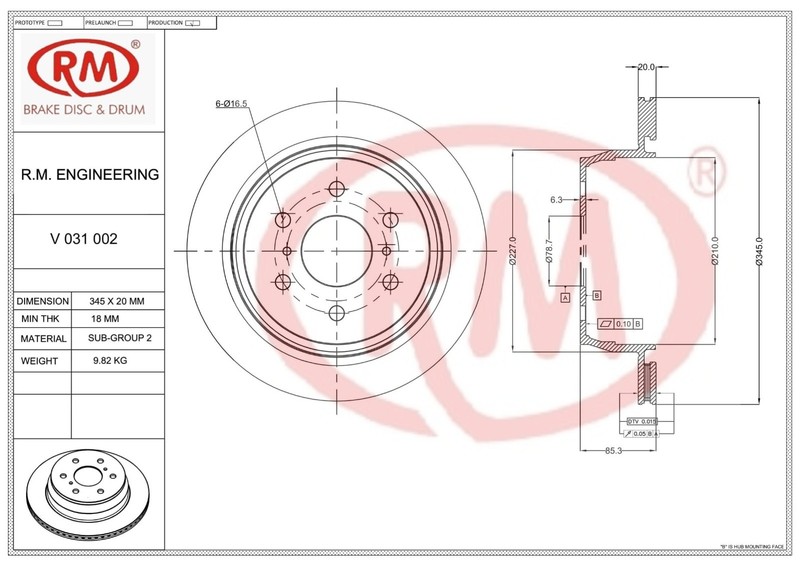Rear Brake Rotor/Disc Fit For CADILLAC Escalade Rear gallery
