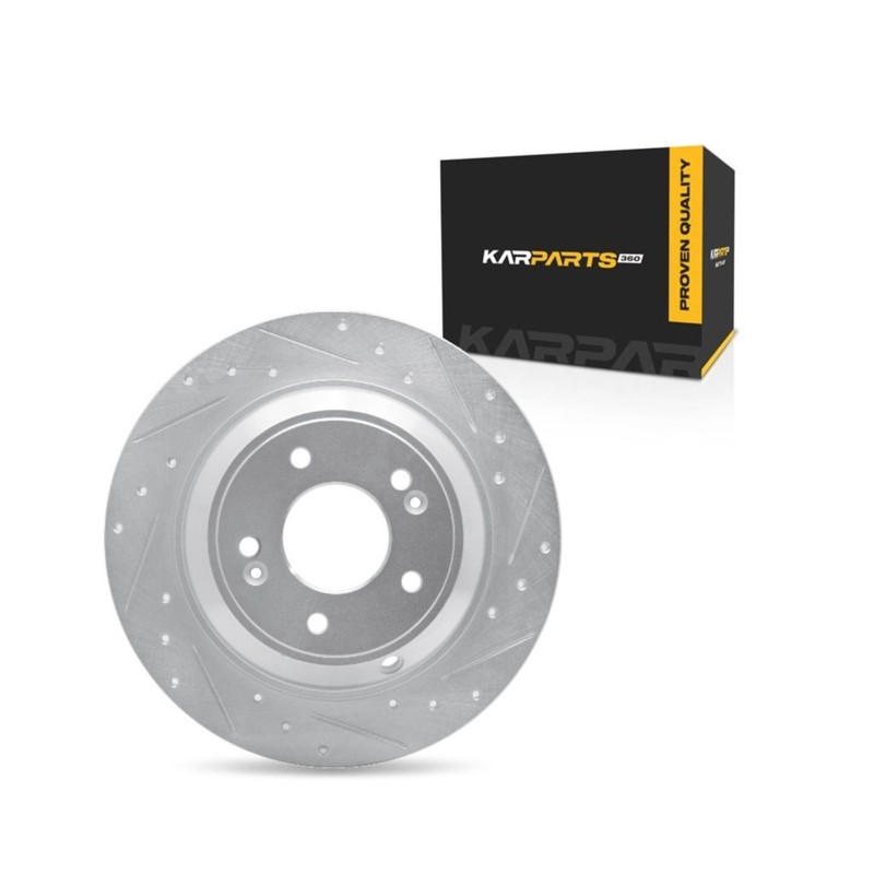For Kia Stinger 2018-2021 Disc Brake Rotor Passenger Side | Rear Cast Iron Solid