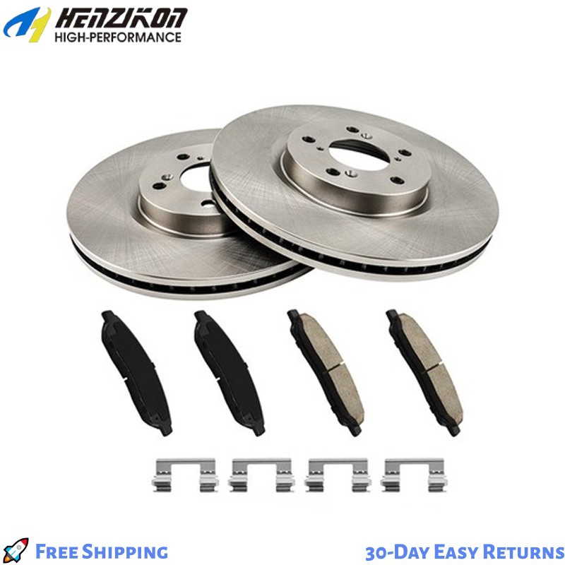 Front Disc Brake Rotors Ceramic Brake Pads Kit for Honda Pilot Acura MDX RLX ZDX