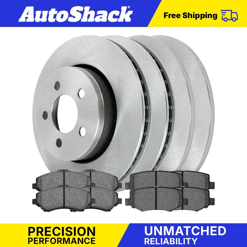 Front & Rear Brake Rotors & Pads for Dodge Nitro 2008-2012 Jeep Liberty 3.7L V6