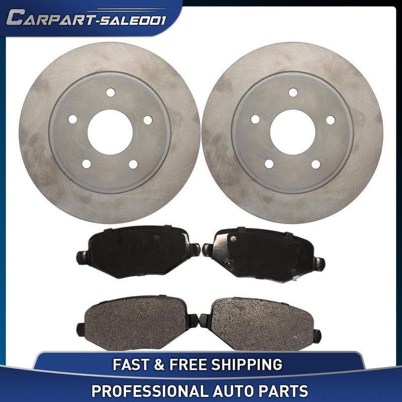 12″ Rear Disc Brake Rotors Brake Pads Kit for 2012 Dodge Journey 2.4L
