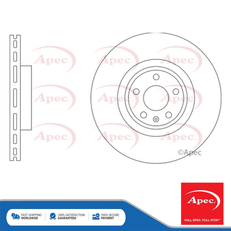 Fits Audi A5 2016-2019 A4 2016-2019 2.0 3.0 TDi 4.2 Brake Disc Front Apec