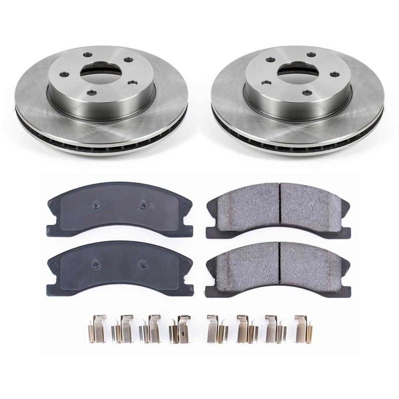 KOE2150 Powerstop Brake Disc and Pad Kits 4-Wheel Set Front & Rear for Jeep gallery