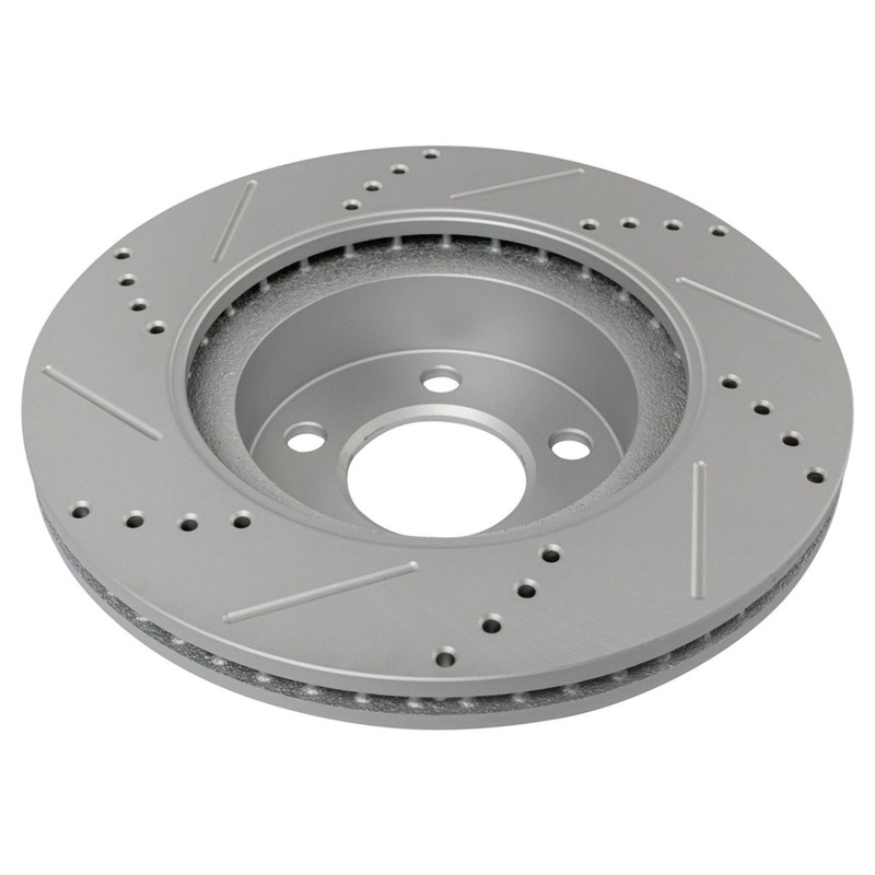 TRQ Front Ceramic Brake Pads Performance Rotors & Calipers Kit for Ford Mazda gallery
