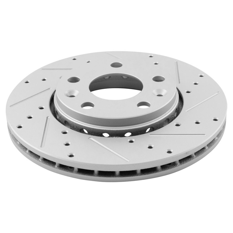 Performance Front Brake Rotors Set Premium G-Coated Slotted Fits Nissan gallery