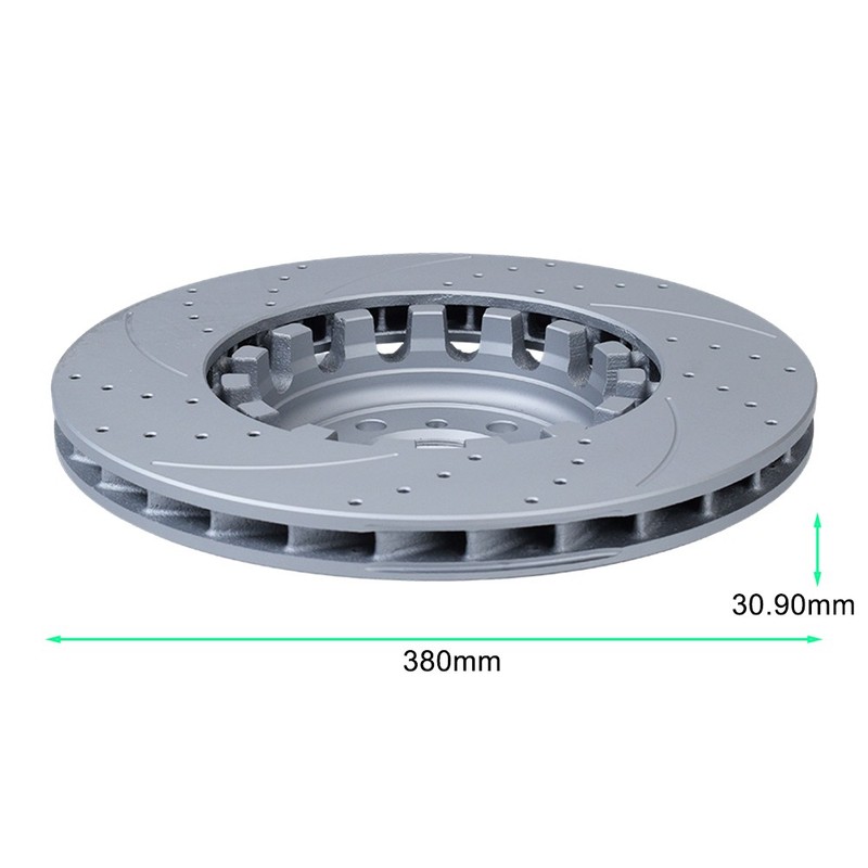 For BMW F80 F87 F82 Pair Set of 2 Front 380mm Brake Disc Rotors US gallery