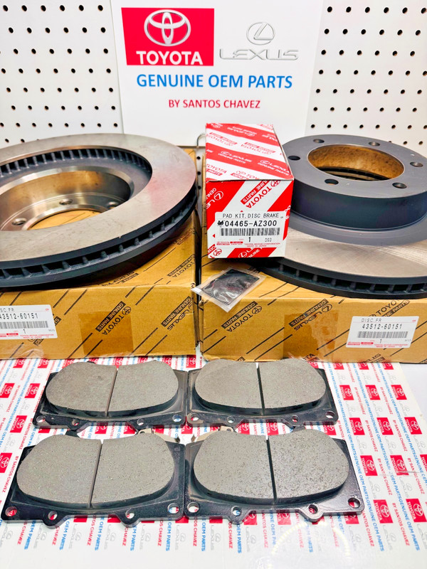 2003-2009 Lexus GX470 Front Brake Rotors+Brake Pads GENUINE OEM PART 43512-60151 gallery
