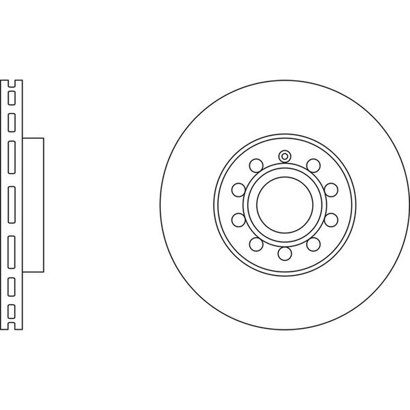 Apec Blue Brake Disc – Front SDK6016 – Fits selected Audi Seat Skoda VW vehicles