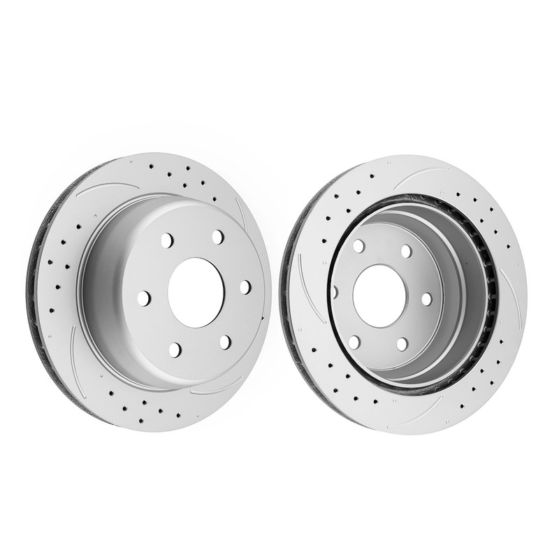 2PCS Front Drilled & Slotted Brake Rotors for Silverado Savana Sierra 1500 Yukon gallery