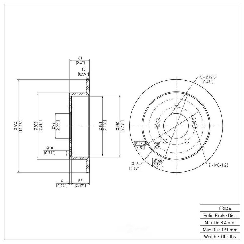 Rr Disc Brake Rotor DFC 600-03044 gallery