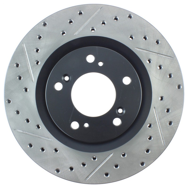 StopTech 127.40048R Front Right Drilled Disc Brake Rotor for 2000-09 Honda S2000