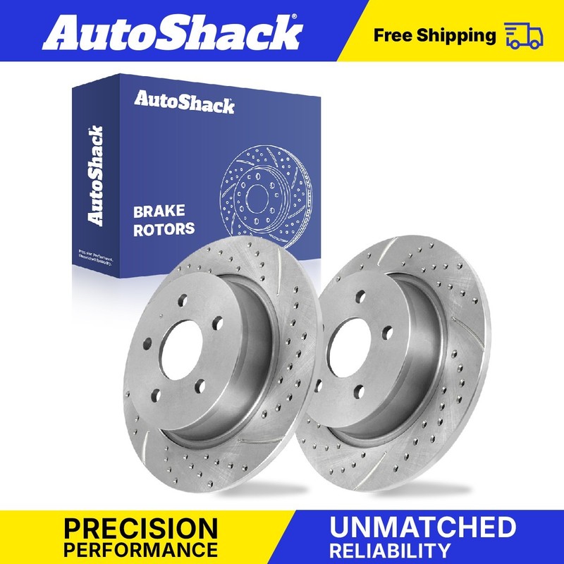 Rear Drilled Slotted Brake Rotors for Ford Escape Transit Connect C-Max