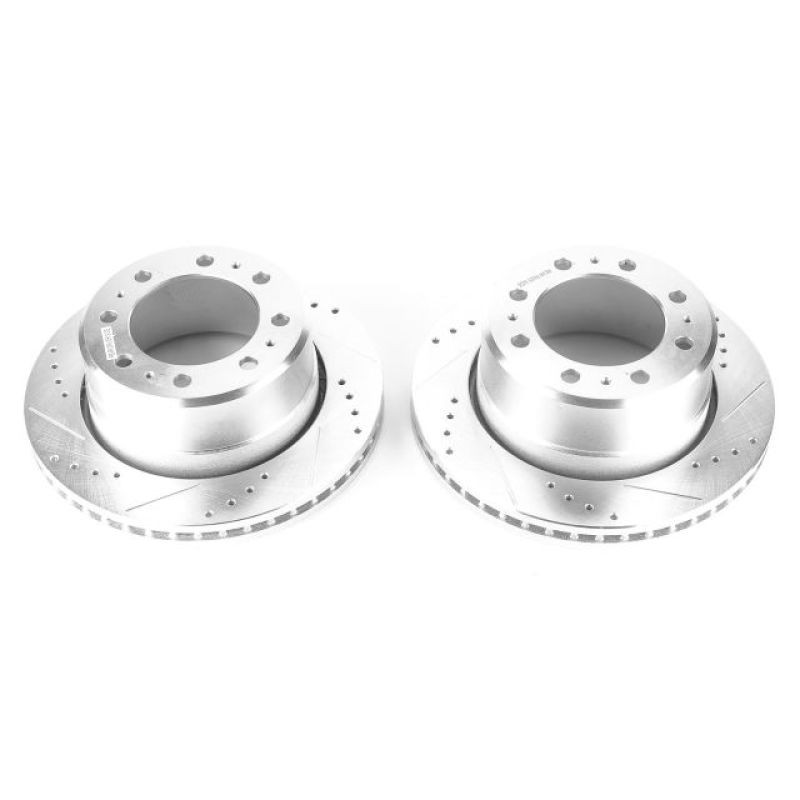 Power Stop AR83067XPR Drilled Slotted Rear Brake Rotors for Ram 3500 2013-23
