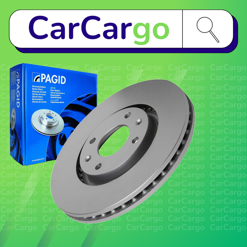 Pagid Vented Front Brake Discs Pair For Peugeot 307 2.0 HDi 110 2000-2007 283 mm