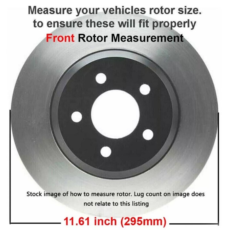 Front & Rear Drilled Rotors + Brake Pads for Dodge Avenger Caliber Jeep Compass gallery