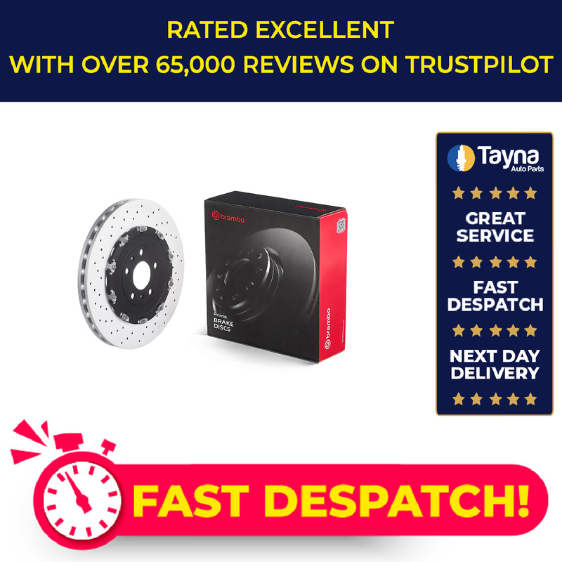 2x Brake Discs Pair Vented Front 365mm 09.9477.23 Brembo Set 8E0615301AB Quality