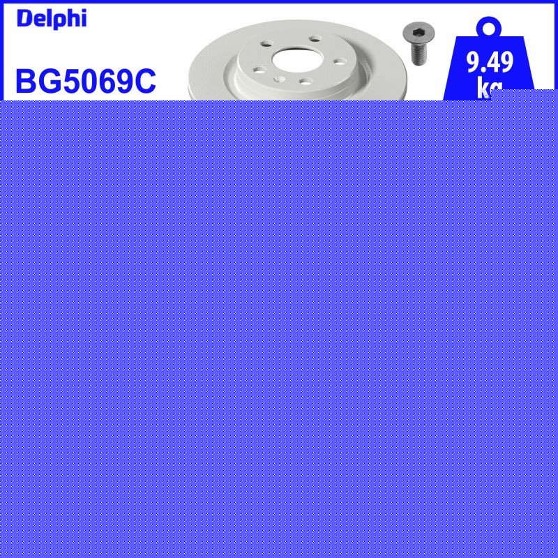 Delphi BG5069C Brake Disc for Volvo, Volvo Asia