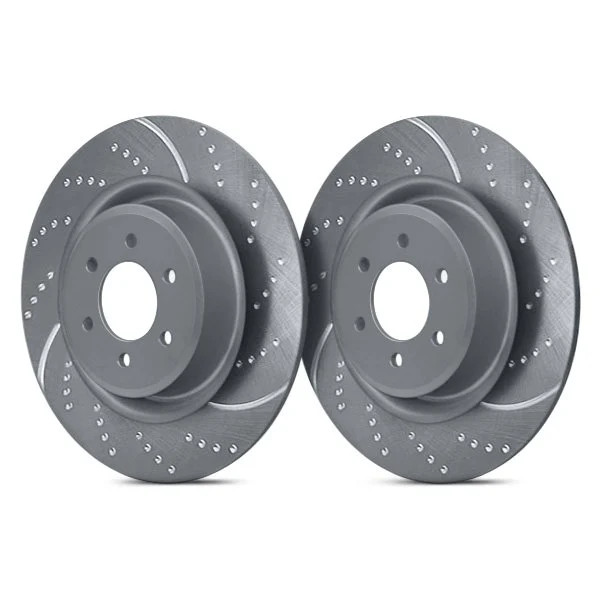 For Acura TL 04-08 Brake Rotors EBC 3GD Series Sport Dimpled & Slotted 1-Piece