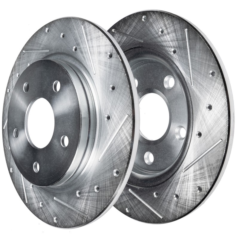 284mm Rear Drilled Slotted Brake Rotors for Hyundai Santa Fe Tucson Kia Sportage gallery