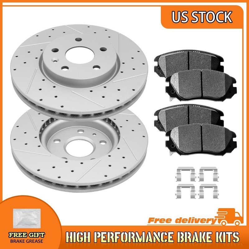 Front Brake Rotor Pads For Equinox Impala Malibu Terrain Allure Regal Saab 9-5
