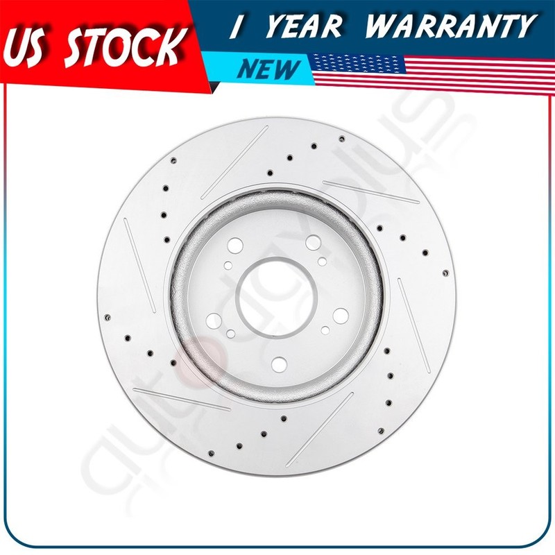 Front Brake Discs Rotors + Ceramic Pads Fits 07-08 10-11 Honda CRV G3000 Casting gallery