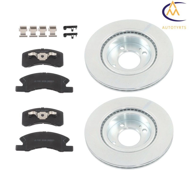 6x Disc Brake Rotor & Ceramic Brake Pad For Mitsubishi Mirage 2017-22 Front Side