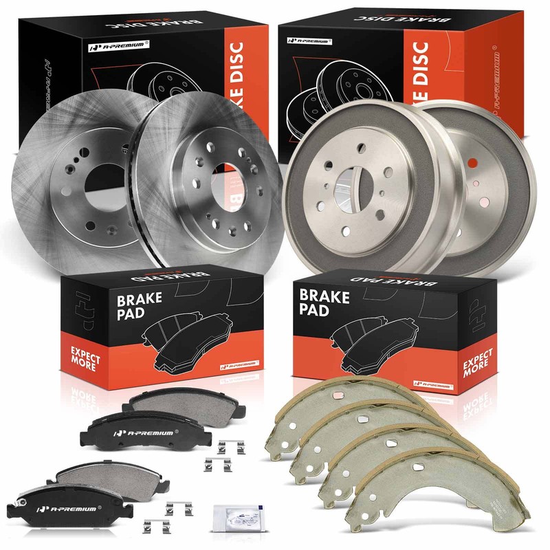 Disc Brake Rotor & Brake Pads Front & Rear Side for Chevrolet Silverado 1500 GMC