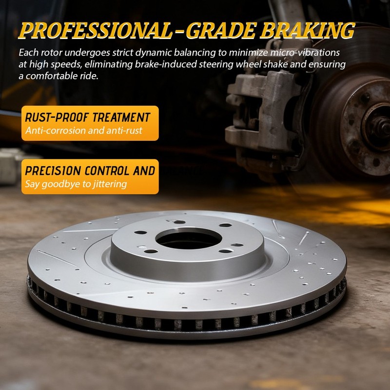 295mm Front Drilled Brake Rotors for 2019 - 2024 2025 Mazda 3 2020 - 2022 CX-30 gallery