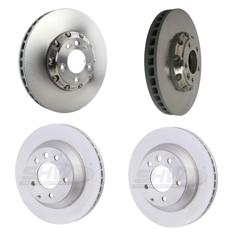 SHW Performance Front and Rear Disc Brake Rotor Kit For Porsche