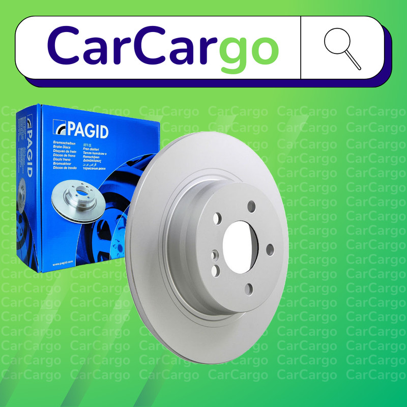 Pagid Solid Rear Brake Discs Pair For Mercedes C-Class C 180 2012-2024 300 mm