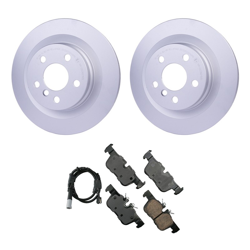 Hella Rear Rotor Akebono EURO Ceramic Disc Brake Pads Kit For BMW F48 X1 F39 X2