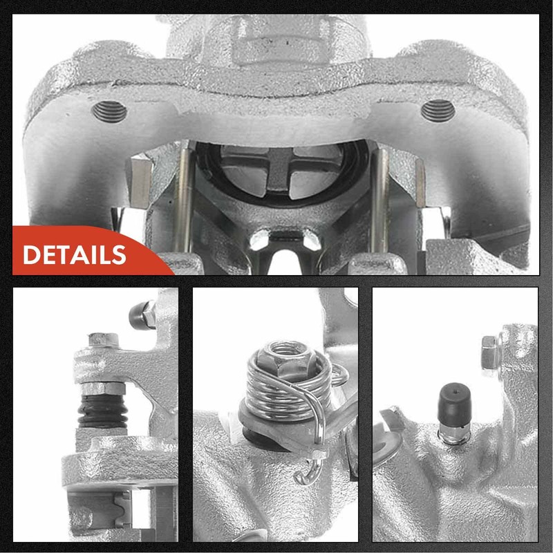 A-Premium Pair Rear Rotor & Ceramic Brake Pads + Caliper for Honda Accord Coupe gallery