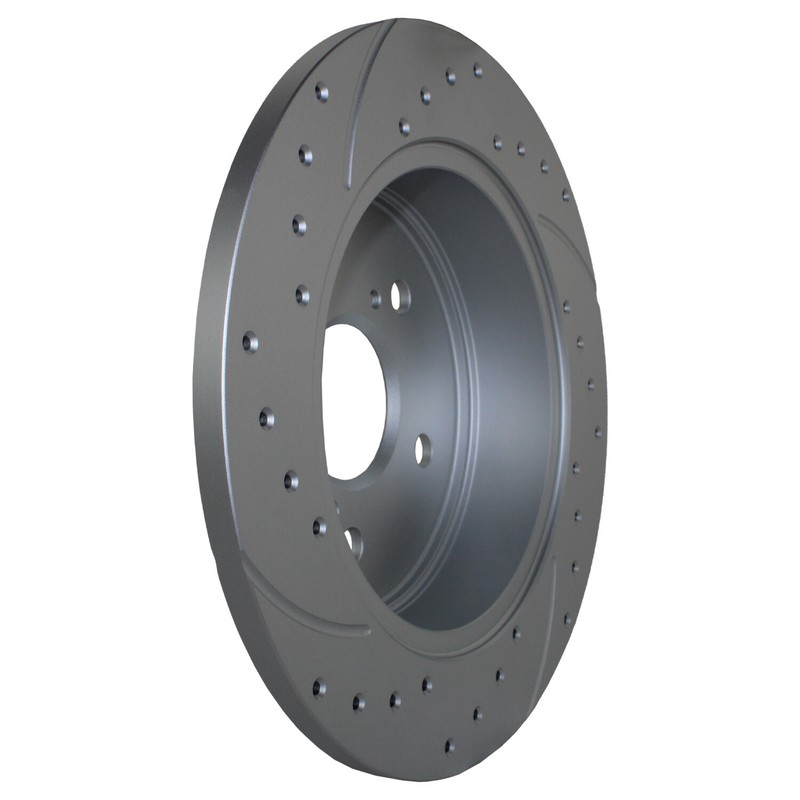 Rear Brake Kit 281mm Drilled Rotors Akebono ProACT Ceramic Pads For HS250h RAV4 gallery