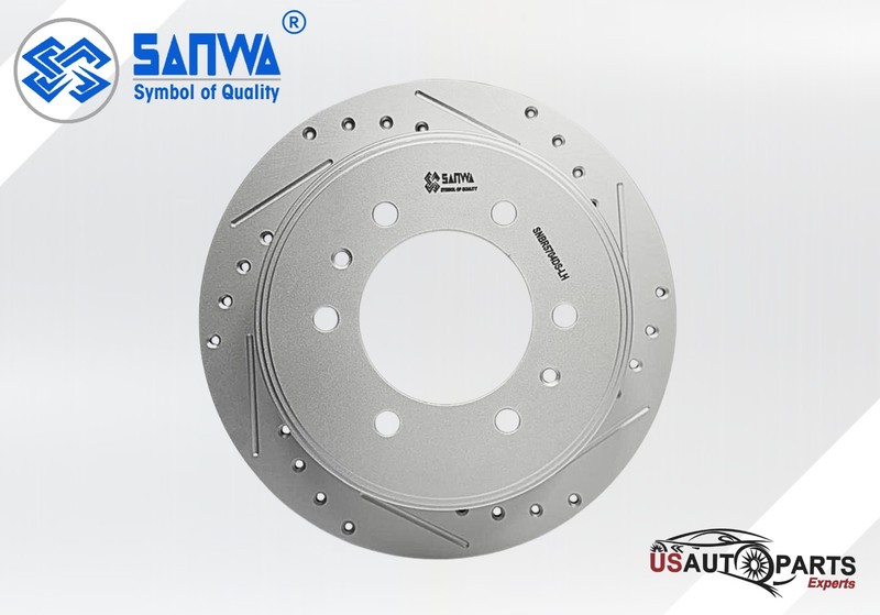 REAR LH BRAKE ROTOR SOLID & GEOMET COATED D&S 312mm FOR HUMMER H3 H3T 06-10 3.7L