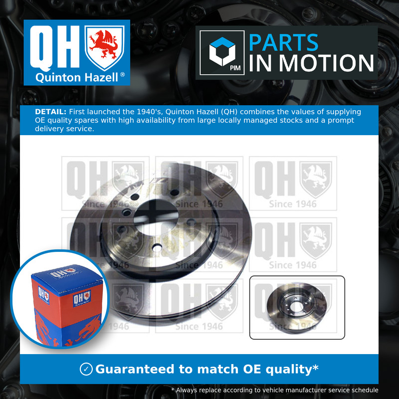 2x Brake Discs Pair Vented fits BMW 330D E46 3.0D Rear 99 to 05 320mm Set QH New