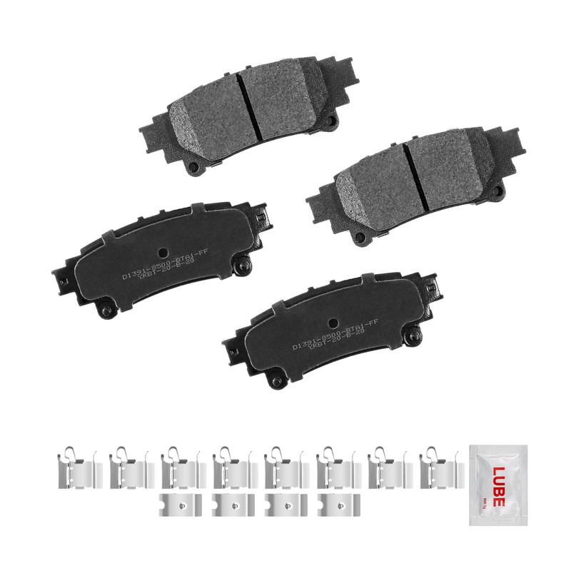 Front Rear Drilled Brake Rotors Pads For Toyota Sienna Highlander Lexus RX350 gallery