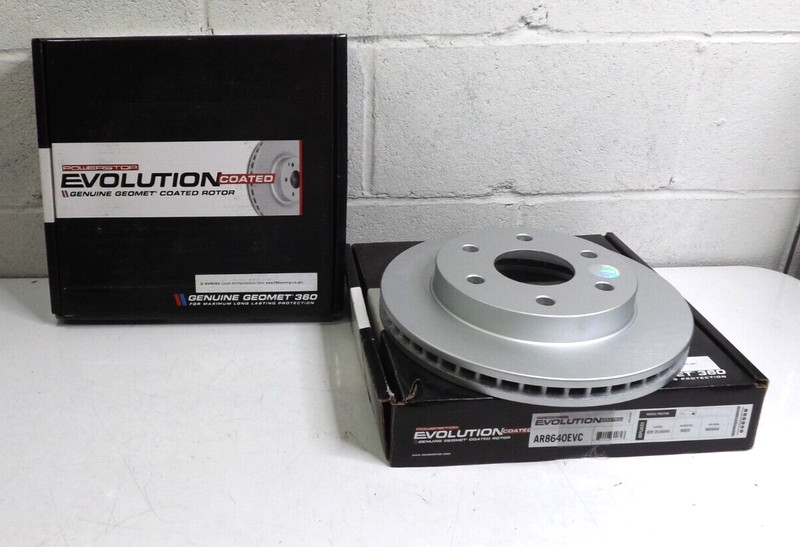PowerStop AR8640EVC Brake Rotors Front Right & Left Evolution Coated