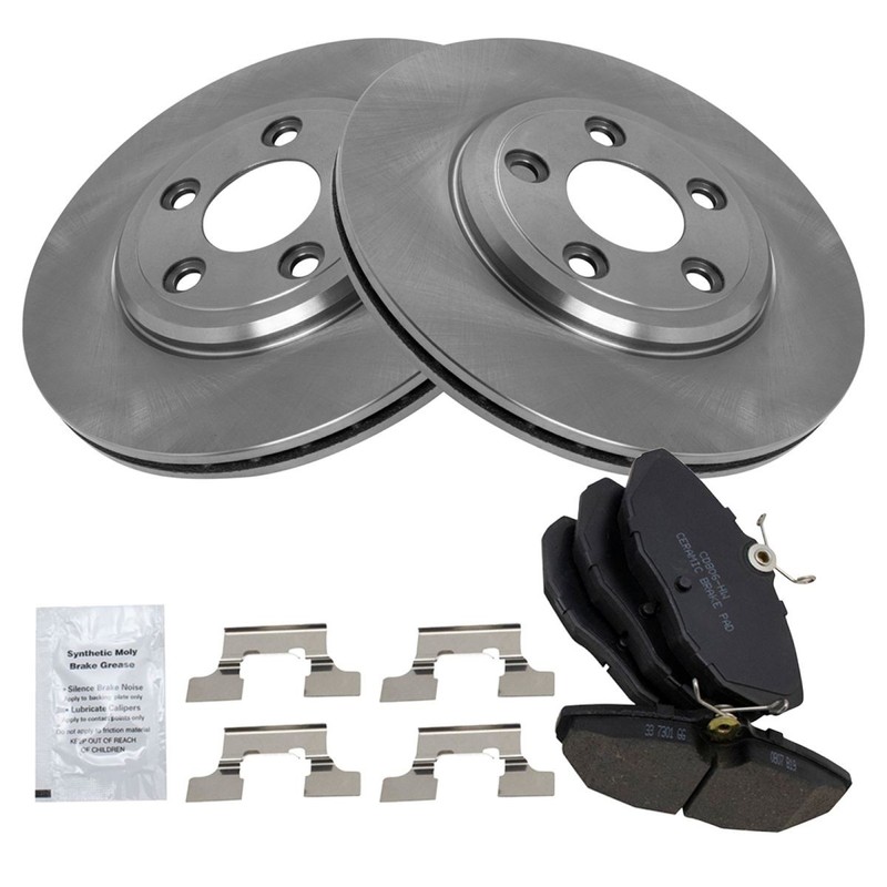 TRQ Rear Disc Brake Pad & Rotor Kit for Lincoln LS S-Type New gallery