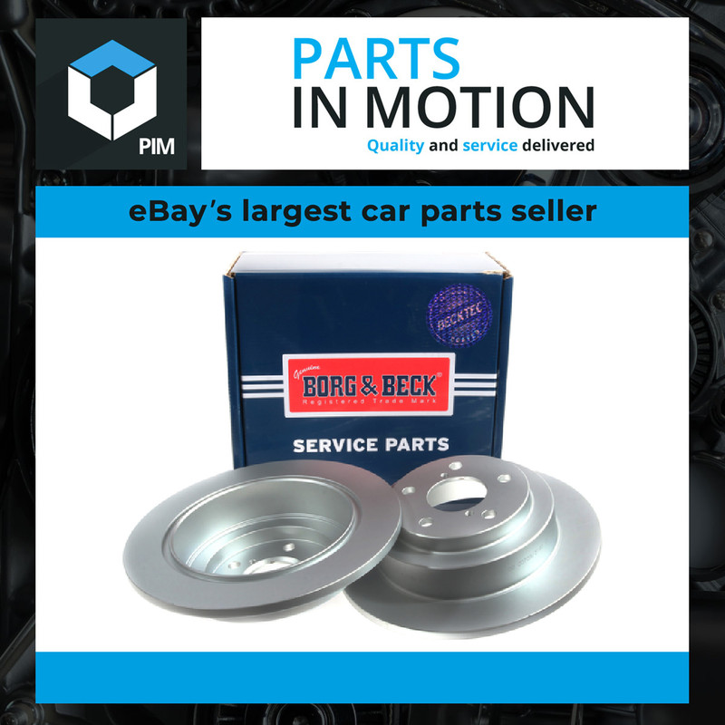 2x Brake Discs Pair Solid fits SUBARU IMPREZA GD 2.5 Rear 01 to 05 EJ251 266mm