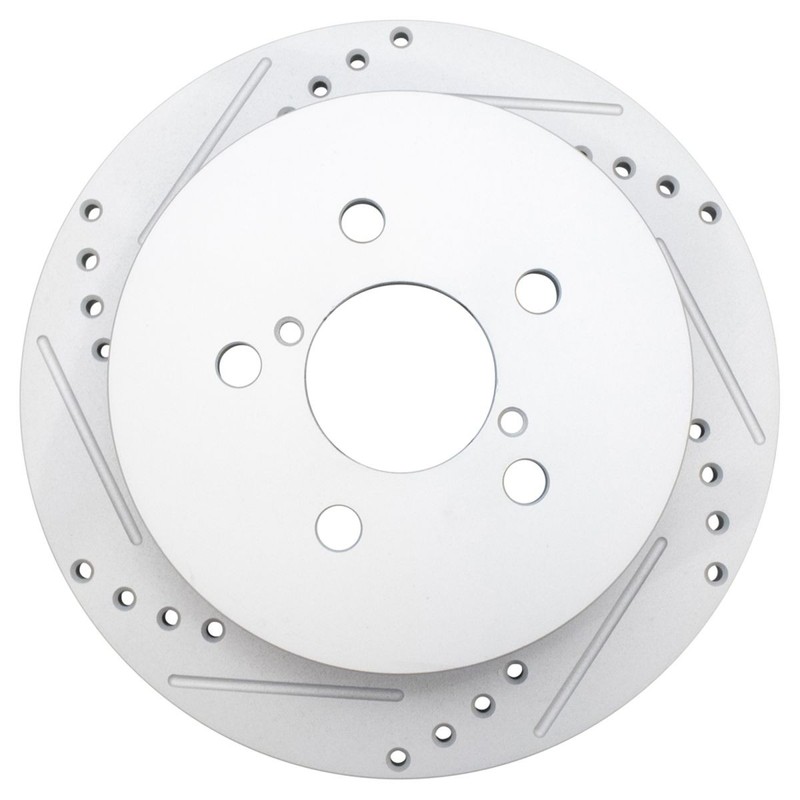 TRQ Rear Brake Rotors Set Solid For 2005-2009 Subaru Legacy Outback gallery