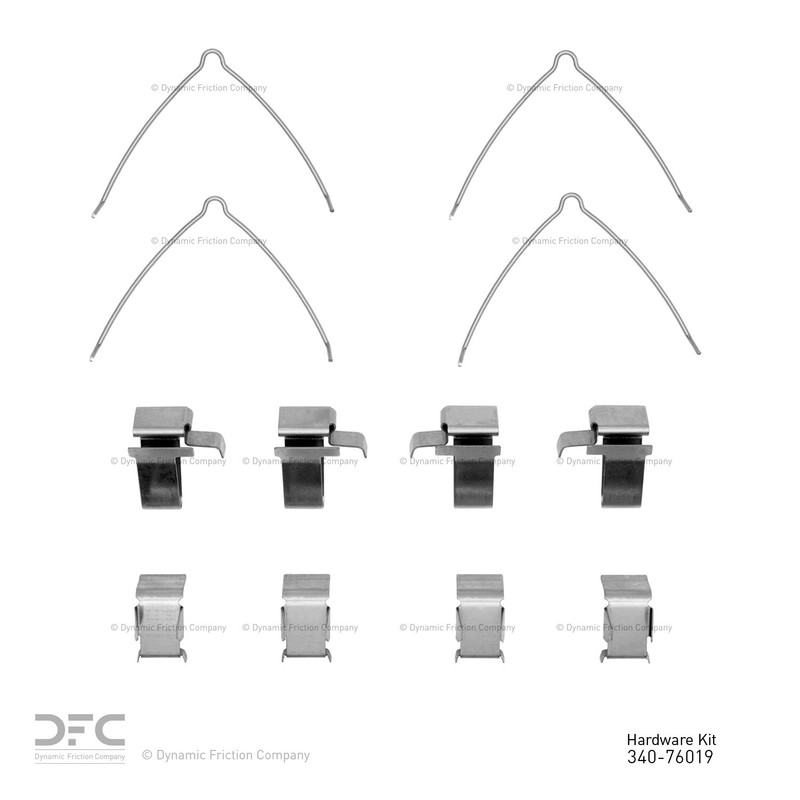 Dynamite Friction Disc Brake Hardware Kit for 1991-1997 Previa 340-76019 gallery