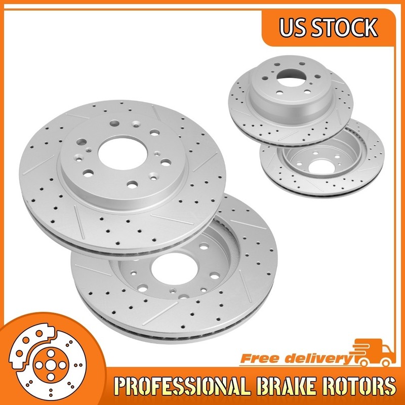 Front & Rear Brake Rotor For Silverado/Suburban/Sierra 1500 Tahoe Yukon Escalade