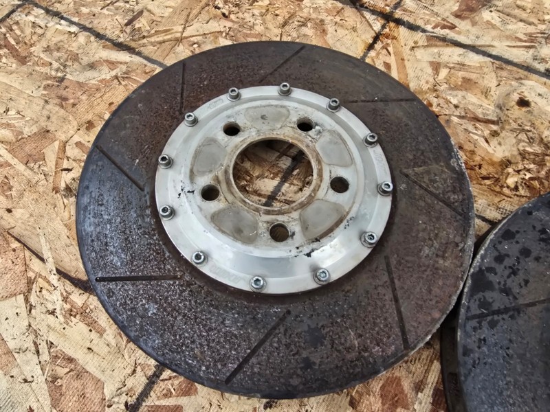 JHM LIGHTWEIGHT FRONT BRAKE ROTOR DISC SET 90K 02-06 AUDI A4 A6 A8 S4 S6 B6 gallery