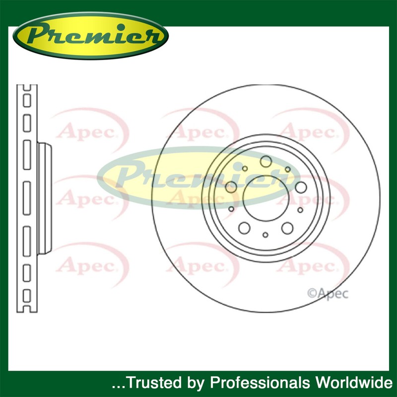 Premier Front Brake Disc Fits Volvo XC90 2002-2014 306573015