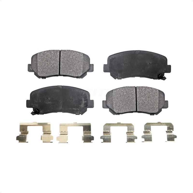 Disc Brake Rotors And Semi-Metallic Pads Front Kit For 2013-2015 Mazda CX-5 gallery